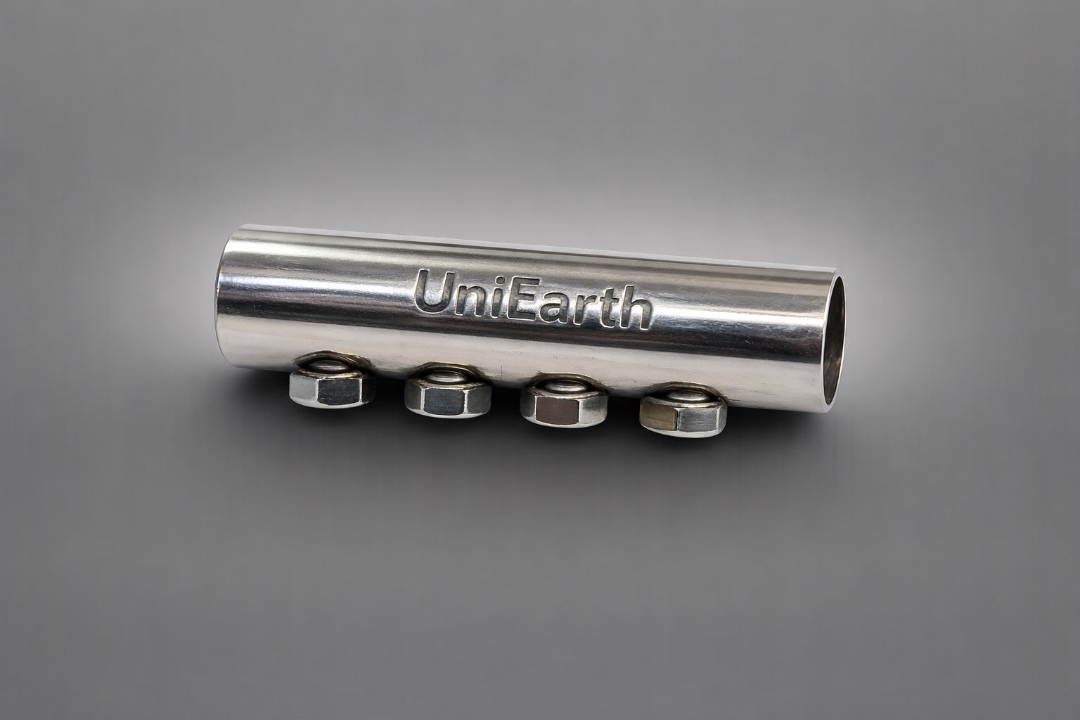 SS Clamp – Straight Connector for 8–10 mm Conductor